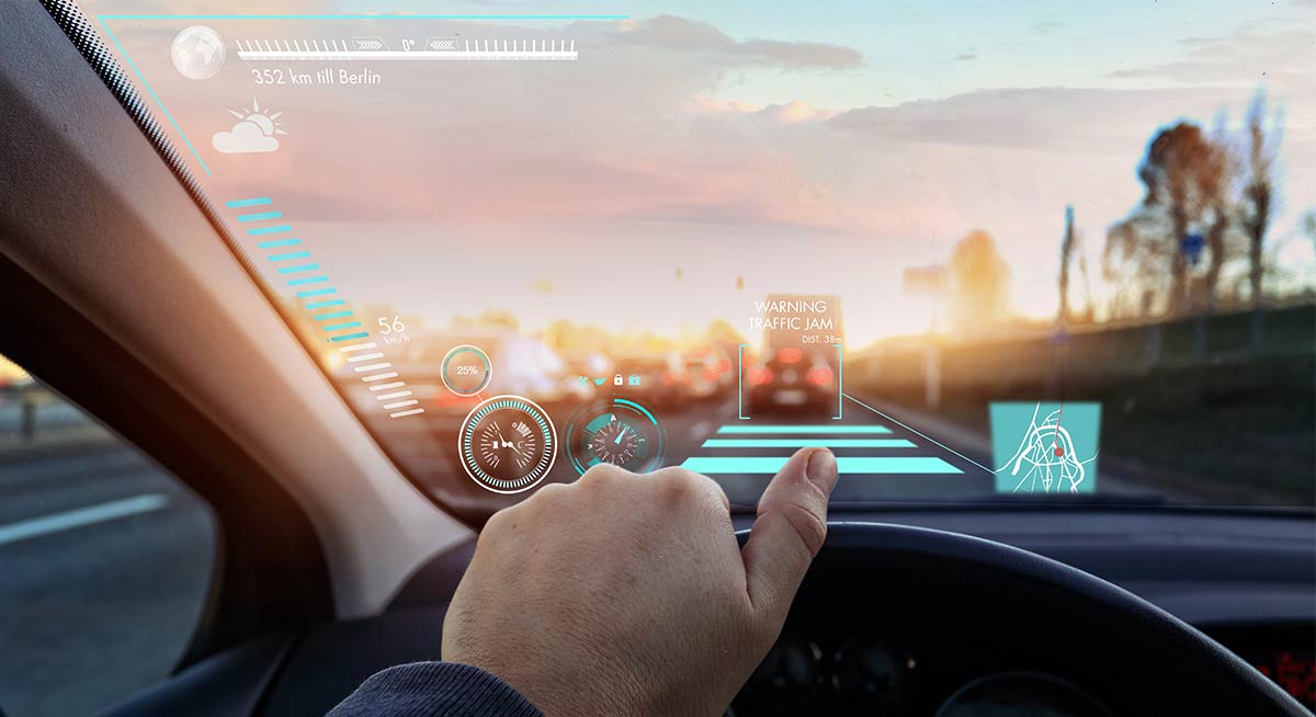 HUD in car